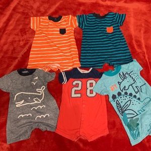 Bundle of Baby Boy Rompers